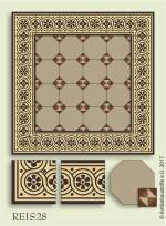 historic tile reproduction - Vienna Collection REIS28